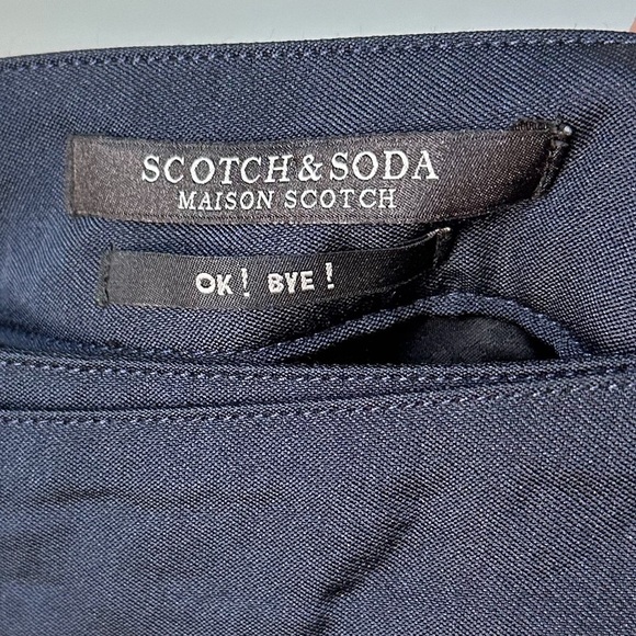 Scotch & Soda Wrap Zip Mini Skirt Navy Blue XS - Picture 7 of 9